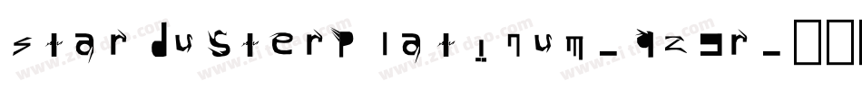 StardusterPlatinum-qz9r字体转换