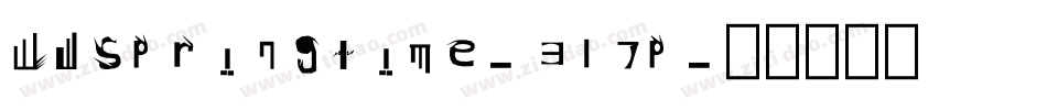 Wwspringtime-3l7p字体转换