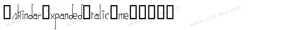 EskindarExpandedItalic-me8V字体转换