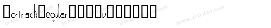 FortrackRegular-6G8v字体转换 FortrackRegular-6G8v字体转换