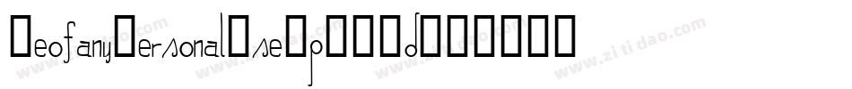 GeofanyPersonalUse-p7R2d字体转换