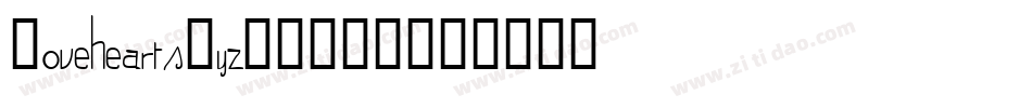 LoveheartsXyz-7G8V字体转换