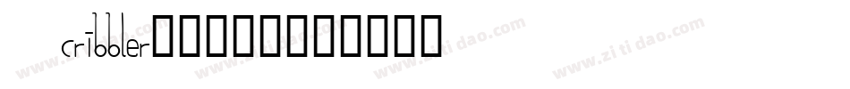 Scribbler-W8V9字体转换