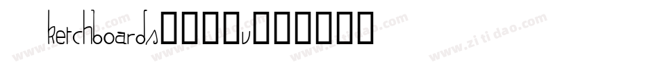 Sketchboards-1G8v字体转换