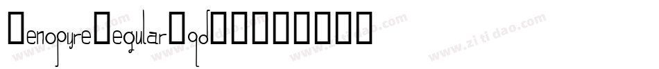 XenopyreRegular-qd8V字体转换