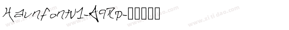 Haunfontv1-A9Rp字体转换
