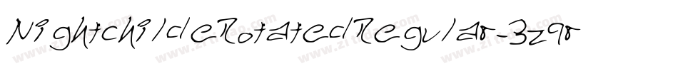 NightchildeRotatedRegular-3z9rp字体转换