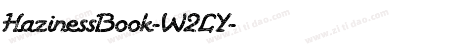 HazinessBook-W2LY字体转换