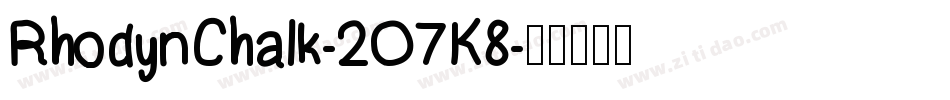 RhodynChalk-2O7K8字体转换