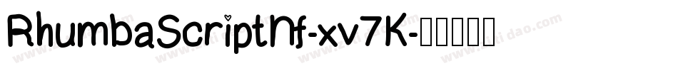 RhumbaScriptNf-xv7K字体转换