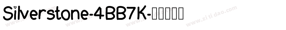 Silverstone-4BB7K字体转换 Silverstone-4BB7K字体转换