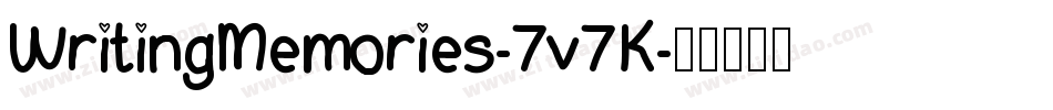 WritingMemories-7v7K字体转换