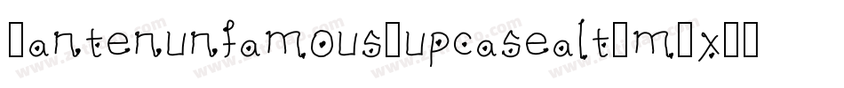 Bantenunfamous2upcasealt-mJxP字体转换