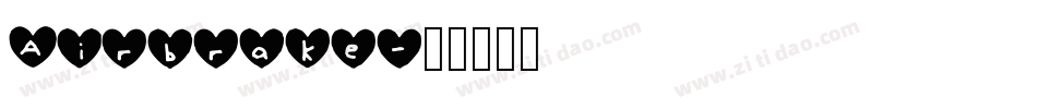 Airbrake字体转换