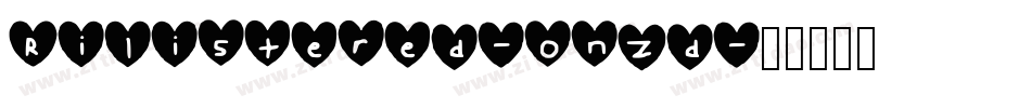 Rilistered-onZd字体转换 Rilistered-onZd字体转换