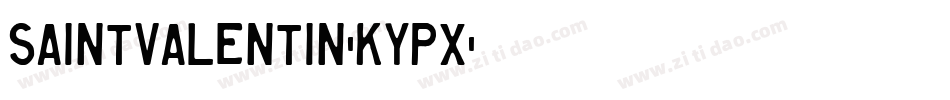Saintvalentin-KypX字体转换