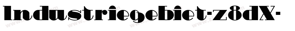 Industriegebiet-z8dX字体转换