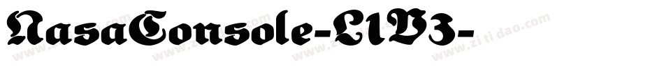NasaConsole-L1V3字体转换