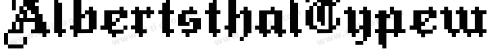AlbertsthalTypewriter-15l4字体转换