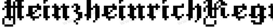 HeinzheinrichRegular-00L4字体转换