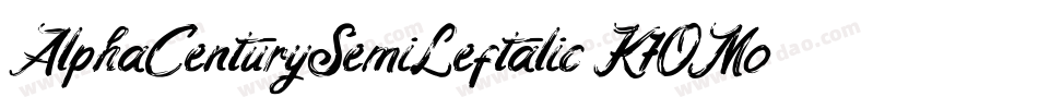 AlphaCenturySemiLeftalic-K7OMo字体转换 AlphaCenturySemiLeftalic-K7OMo字体转换