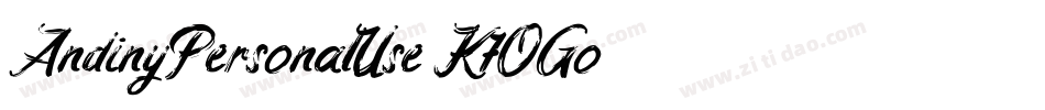 AndinyPersonalUse-K7OGo字体转换 AndinyPersonalUse-K7OGo字体转换