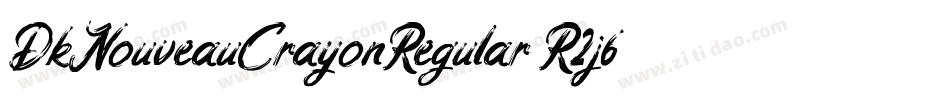 DkNouveauCrayonRegular-R2j6字体转换