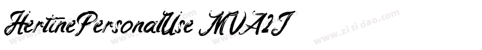 HertinePersonalUse-MVA2J字体转换