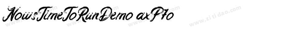 NowsTimeToRunDemo-axP7o字体转换