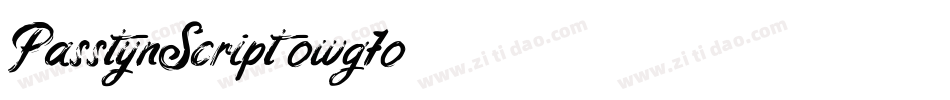 PasstynScript-owg7o字体转换 PasstynScript-owg7o字体转换
