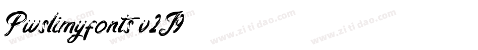 Pwslimyfonts-v2J9字体转换
