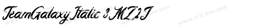 TeamGalaxyItalic-8MZ2J字体转换