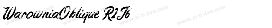 WarowniaOblique-R2J6字体转换