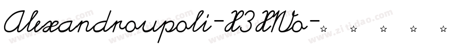 Alexandroupoli-X3XWo字体转换
