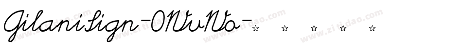 GilaniSign-0WvWo字体转换