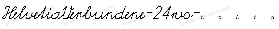 HelvetiaVerbundene-24wo字体转换