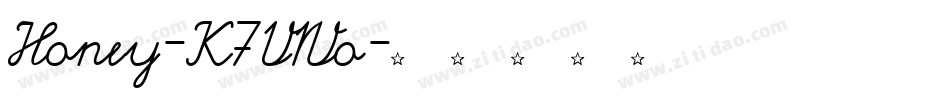Honey-K7VWo字体转换
