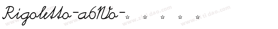 Rigoletto-a6Wo字体转换