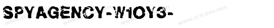 SpyAgency-w1oY3字体转换