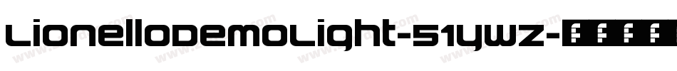 LionelloDemoLight-51ywZ字体转换