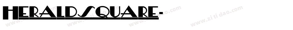 Heraldsquare字体转换