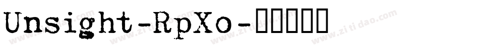 Unsight-RpXo字体转换