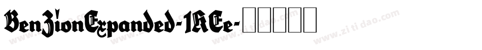 BenZionExpanded-1KEe字体转换