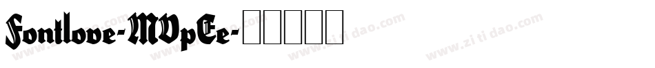 Fontlove-MVpEe字体转换