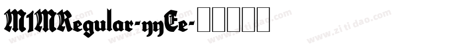 M1MRegular-yyEe字体转换