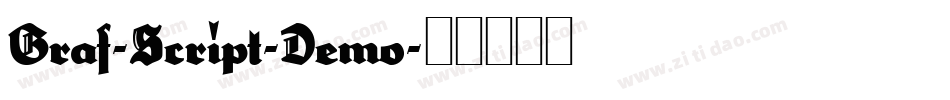 Graf-Script-Demo字体转换