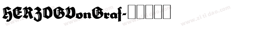 HERZOGVonGraf字体转换