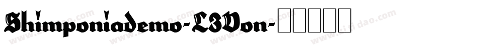 Shimponiademo-L3Von字体转换