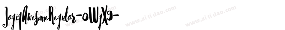 JagiqAwesomeRegular-0WgX9字体转换