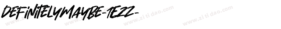 DefinitelyMaybe-1EzZ字体转换